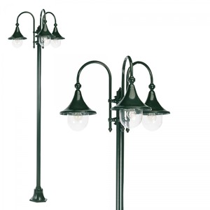 Casa Padrino Art Nouveau Lanterna da Giardino 76 x 76 x H. 235 cm - Vari Colori - Lampada da Esterno Nostalgica Resistente alle Intemperie Casa Padrino Art Nouveau Lanterna da Giardino 76 x 76 x H. 235 cm - Vari Colori - Lampada da Esterno Nostalgica Resistente alle Intemperie