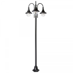 Casa Padrino Art Nouveau Farol de Jardín 76 x 76 x H. 235 cm - Varios Colores - Lámpara de Exterior Nostálgica Resistente a la Intemperie