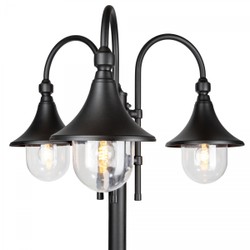 Casa Padrino Art Nouveau Farol de Jardín 76 x 76 x H. 235 cm - Varios Colores - Lámpara de Exterior Nostálgica Resistente a la Intemperie