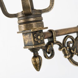 Casa Padrino Art Nouveau Applique Extérieure 21 x 39 x H. 70 cm - Bronze - Luminaire d'Extérieur Nostalgique Résistant aux Intempéries Casa Padrino Art Nouveau Applique Extérieure 21 x 39 x H. 70 cm - Bronze - Luminaire d'Extérieur Nostalgique Résistant aux Intempéries