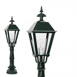 Casa Padrino Art Nouveau Lampada da Piedistallo 22 x 22 x H. 96 cm - Vari Colori - Lampada da Esterno Nostalgica Resistente alle Intemperie Casa Padrino Art Nouveau Lampada da Piedistallo 22 x 22 x H. 96 cm - Vari Colori - Lampada da Esterno Nostalgica Resistente alle Intemperie