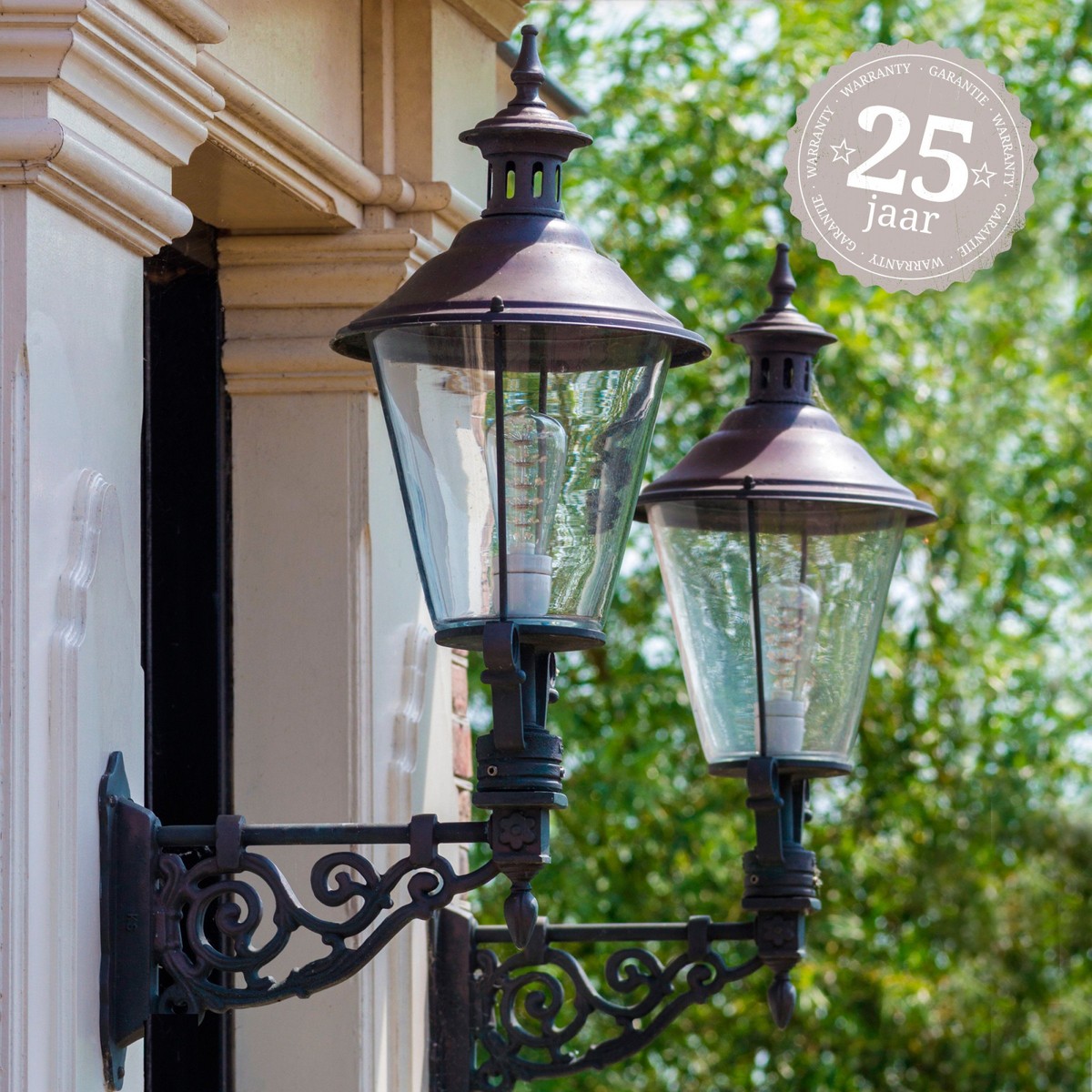 Casa Padrino Art Nouveau Aplique de Exterior 29 x 46 x H. 86 cm - Bronce - Lámpara de Exterior Nostálgica Resistente a la Intemperie Casa Padrino Art Nouveau Aplique de Exterior 29 x 46 x H. 86 cm - Bronce - Lámpara de Exterior Nostálgica Resistente a la Intemperie