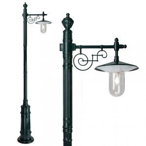 Casa Padrino Art Nouveau Garden Lantern 31 x H. 250 cm - Green - Nostalgic Weatherproof Outdoor Light Casa Padrino Art Nouveau Garden Lantern 31 x H. 250 cm - Green - Nostalgic Weatherproof Outdoor Light