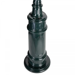 Casa Padrino Art Nouveau Farol de Jardín 31 x H. 250 cm - Verde - Lámpara de Exterior Nostálgica Resistente a la Intemperie