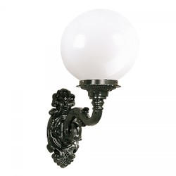 Casa Padrino Art Nouveau Applique da Esterno 30 x 47 x H. 75 cm - Vari Colori - Lampada da Esterno Nostalgica Resistente alle Intemperie