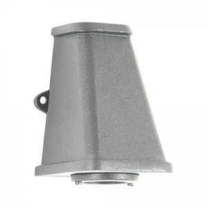 Casa Padrino Art Nouveau Nautical Light 10 x 10 x H. 14 cm - Silver - Nostalgic Weatherproof Outdoor Light Casa Padrino Art Nouveau Nautical Light 10 x 10 x H. 14 cm - Silver - Nostalgic Weatherproof Outdoor Light