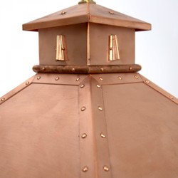 Casa Padrino Art Nouveau Applique Extérieure - Cuivre - Luminaire d'Extérieur Nostalgique Résistant aux Intempéries