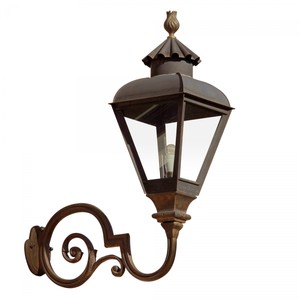 Casa Padrino Art Nouveau Aplique de Exterior 33 x 76 x H. 100 cm - Bronce - Lámpara de Exterior Nostálgica Resistente a la Intemperie Casa Padrino Art Nouveau Aplique de Exterior 33 x 76 x H. 100 cm - Bronce - Lámpara de Exterior Nostálgica Resistente a la Intemperie