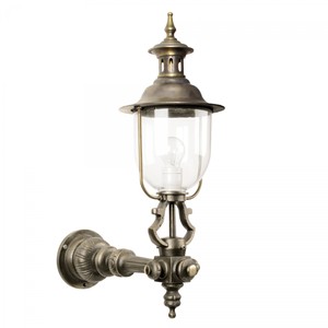 Casa Padrino Art Nouveau Aplique de Exterior 25 x 44 x H. 72 cm - Bronce - Lámpara de Exterior Nostálgica Resistente a la Intemperie Casa Padrino Art Nouveau Aplique de Exterior 25 x 44 x H. 72 cm - Bronce - Lámpara de Exterior Nostálgica Resistente a la Intemperie