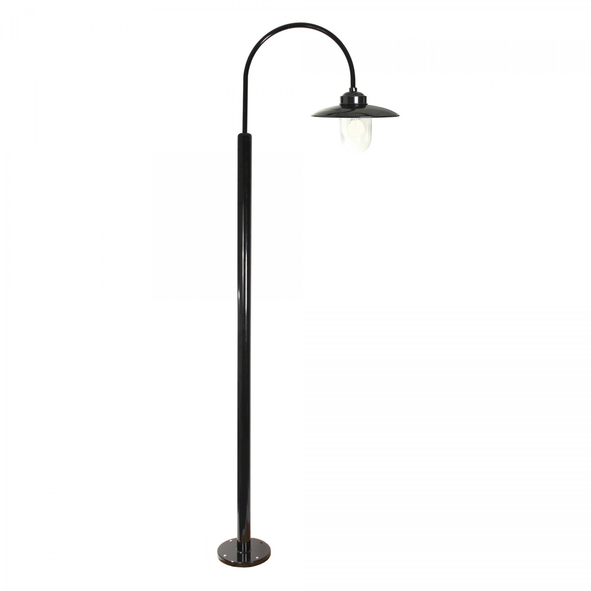 Casa Padrino Art Nouveau Garden Lantern 31 x 54 x H. 250 cm - Black - Nostalgic Weatherproof Outdoor Light Casa Padrino Art Nouveau Garden Lantern 31 x 54 x H. 250 cm - Black - Nostalgic Weatherproof Outdoor Light