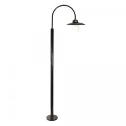 Casa Padrino Art Nouveau Garden Lantern 31 x 54 x H. 250 cm - Black - Nostalgic Weatherproof Outdoor Light Casa Padrino Art Nouveau Garden Lantern 31 x 54 x H. 250 cm - Black - Nostalgic Weatherproof Outdoor Light