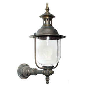 Casa Padrino Art Nouveau Aplique de Exterior 32 x 52 x H. 80 cm - Bronce - Lámpara de Exterior Nostálgica Resistente a la Intemperie Casa Padrino Art Nouveau Aplique de Exterior 32 x 52 x H. 80 cm - Bronce - Lámpara de Exterior Nostálgica Resistente a la Intemperie