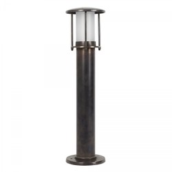 Casa Padrino Art Nouveau Lampada da Piedistallo 13 x H. 50 cm - Bronzo - Lampada da Esterno Nostalgica Resistente alle Intemperie