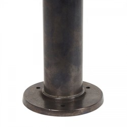 Casa Padrino Art Nouveau Lampada da Piedistallo 13 x H. 50 cm - Bronzo - Lampada da Esterno Nostalgica Resistente alle Intemperie
