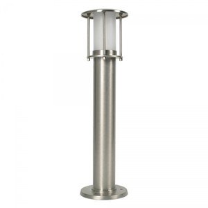 Casa Padrino Art Nouveau Lámpara de Pedestal 13 x H. 50 cm - Níquel - Lámpara de Exterior Nostálgica Resistente a la Intemperie Casa Padrino Art Nouveau Lámpara de Pedestal 13 x H. 50 cm - Níquel - Lámpara de Exterior Nostálgica Resistente a la Intemperie
