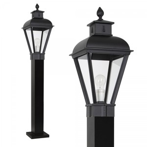 Casa Padrino Art Nouveau Lámpara de Pedestal 26 x H. 120 cm - Negro - Lámpara de Exterior Nostálgica Resistente a la Intemperie Casa Padrino Art Nouveau Lámpara de Pedestal 26 x H. 120 cm - Negro - Lámpara de Exterior Nostálgica Resistente a la Intemperie