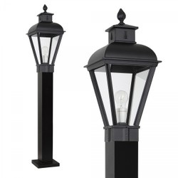 Casa Padrino Art Nouveau Lámpara de Pedestal 26 x H. 120 cm - Negro - Lámpara de Exterior Nostálgica Resistente a la Intemperie Casa Padrino Art Nouveau Lámpara de Pedestal 26 x H. 120 cm - Negro - Lámpara de Exterior Nostálgica Resistente a la Intemperie