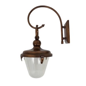 Casa Padrino Art Nouveau Aplique de Exterior 35 x H. 65 cm - Cobre - Lámpara de Exterior Nostálgica Resistente a la Intemperie Casa Padrino Art Nouveau Aplique de Exterior 35 x H. 65 cm - Cobre - Lámpara de Exterior Nostálgica Resistente a la Intemperie