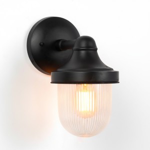 Casa Padrino Art Nouveau Lámpara de Establo 14 x 20 x H. 25 cm - Negro - Lámpara de Exterior Nostálgica Resistente a la Intemperie Casa Padrino Art Nouveau Lámpara de Establo 14 x 20 x H. 25 cm - Negro - Lámpara de Exterior Nostálgica Resistente a la Intemperie