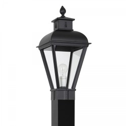 Casa Padrino Nostálgica Farol de Jardín 26 x H. 250 cm - Negro - Lámpara de Exterior Nostálgica Resistente a la Intemperie