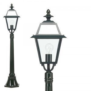 Casa Padrino Art Nouveau Lámpara de Pedestal 25 x 25 x H. 119 cm - Varios Colores - Lámpara de Exterior Nostálgica Resistente a la Intemperie Casa Padrino Art Nouveau Lámpara de Pedestal 25 x 25 x H. 119 cm - Varios Colores - Lámpara de Exterior Nostálgica Resistente a la Intemperie