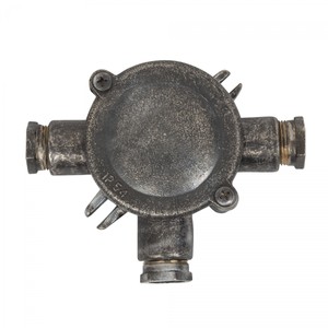 Casa Padrino Art Nouveau Lámpara Náutica 13 x 4 x H. 11 cm - Gris - Lámpara de Exterior Nostálgica Resistente a la Intemperie Casa Padrino Art Nouveau Lámpara Náutica 13 x 4 x H. 11 cm - Gris - Lámpara de Exterior Nostálgica Resistente a la Intemperie