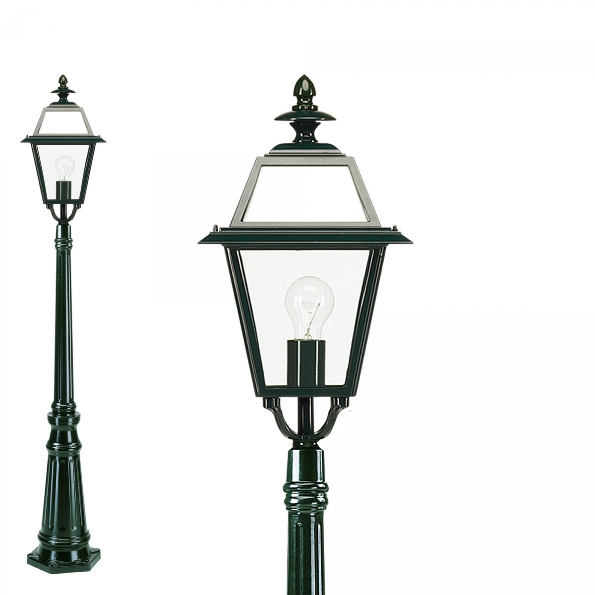 Casa Padrino Art Nouveau Lámpara de Jardín 25 x 25 x H. 151 cm - Varios Colores - Lámpara de Exterior Nostálgica Resistente a la Intemperie Casa Padrino Art Nouveau Lámpara de Jardín 25 x 25 x H. 151 cm - Varios Colores - Lámpara de Exterior Nostálgica Resistente a la Intemperie