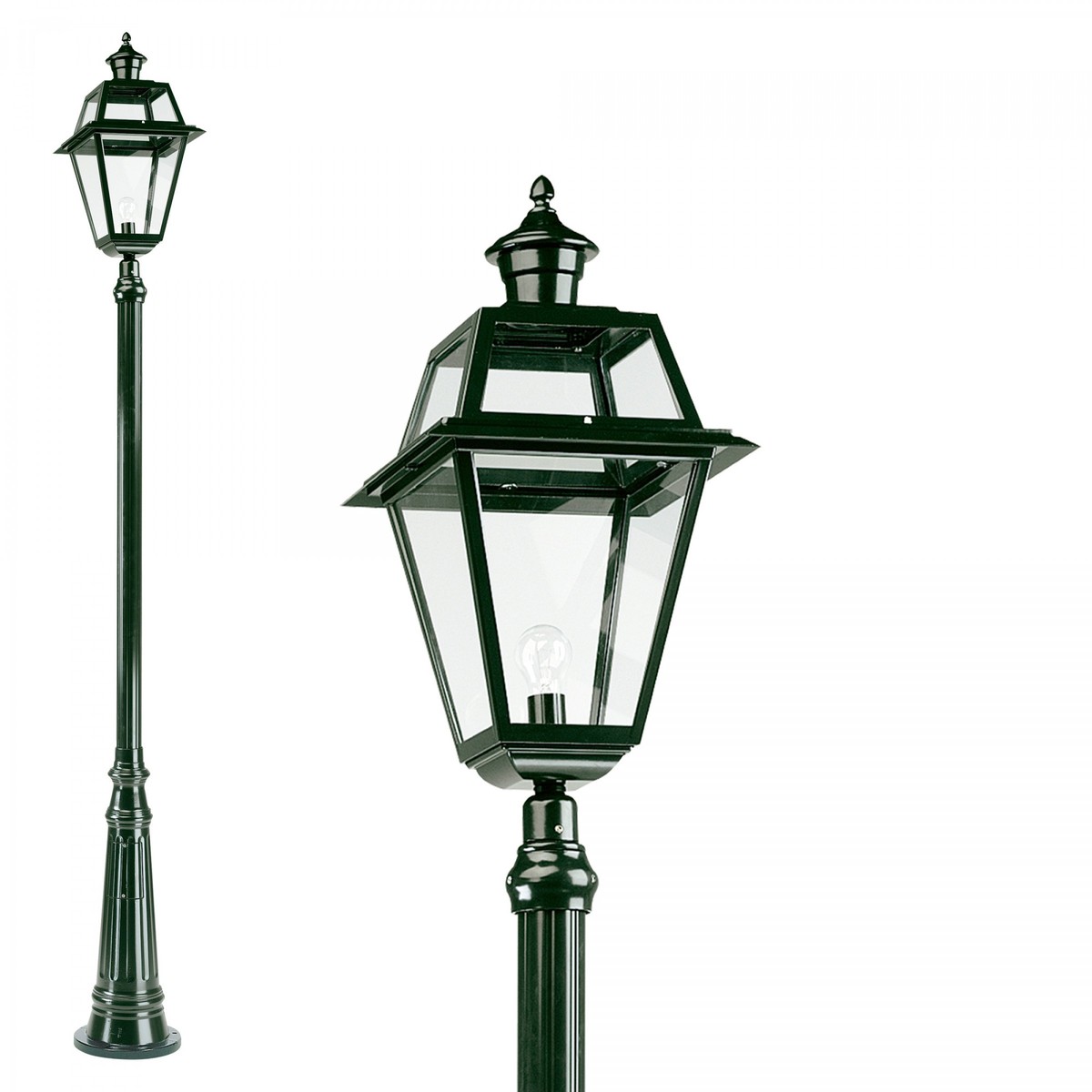 Casa Padrino Nostalgica Lanterna da Giardino 35 x 35 x H. 283 cm - Vari Colori - Lampada da Esterno Nostalgica Resistente alle Intemperie Casa Padrino Nostalgica Lanterna da Giardino 35 x 35 x H. 283 cm - Vari Colori - Lampada da Esterno Nostalgica Resistente alle Intemperie