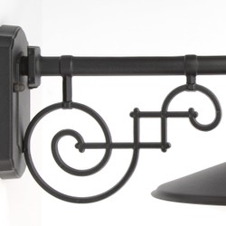 Casa Padrino Art Nouveau Aplique de Exterior 31 x 47 x H. 41 cm - Negro - Lámpara de Exterior Nostálgica Resistente a la Intemperie Casa Padrino Art Nouveau Aplique de Exterior 31 x 47 x H. 41 cm - Negro - Lámpara de Exterior Nostálgica Resistente a la Intemperie