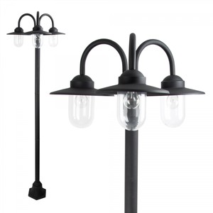 Casa Padrino Art Nouveau Garden Lantern 70 x 70 x H. 217 cm - Black - Nostalgic Weatherproof Outdoor Light Casa Padrino Art Nouveau Garden Lantern 70 x 70 x H. 217 cm - Black - Nostalgic Weatherproof Outdoor Light