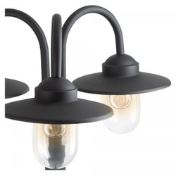 Casa Padrino Art Nouveau Farol de Jardín 70 x 70 x H. 217 cm - Negro - Lámpara de Exterior Nostálgica Resistente a la Intemperie Casa Padrino Art Nouveau Farol de Jardín 70 x 70 x H. 217 cm - Negro - Lámpara de Exterior Nostálgica Resistente a la Intemperie