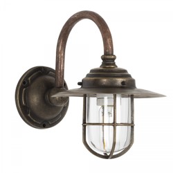 Casa Padrino Art Nouveau Applique da Esterno 22 x 33 x H. 29 cm - Bronzo - Lampada da Esterno Nostalgica Resistente alle Intemperie Casa Padrino Art Nouveau Applique da Esterno 22 x 33 x H. 29 cm - Bronzo - Lampada da Esterno Nostalgica Resistente alle Intemperie