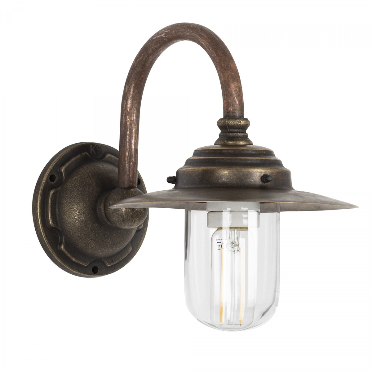 Casa Padrino Art Nouveau Applique da Esterno 22 x 33 x H. 28 cm - Bronzo - Lampada da Esterno Nostalgica Resistente alle Intemperie Casa Padrino Art Nouveau Applique da Esterno 22 x 33 x H. 28 cm - Bronzo - Lampada da Esterno Nostalgica Resistente alle Intemperie