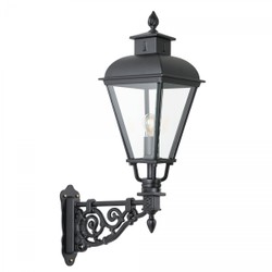 Casa Padrino Art Nouveau Aplique de Exterior 26 x 47 x H. 90 cm - Negro - Lámpara de Exterior Nostálgica Resistente a la Intemperie Casa Padrino Art Nouveau Aplique de Exterior 26 x 47 x H. 90 cm - Negro - Lámpara de Exterior Nostálgica Resistente a la Intemperie