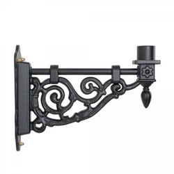 Casa Padrino Art Nouveau Aplique de Exterior 26 x 47 x H. 90 cm - Negro - Lámpara de Exterior Nostálgica Resistente a la Intemperie Casa Padrino Art Nouveau Aplique de Exterior 26 x 47 x H. 90 cm - Negro - Lámpara de Exterior Nostálgica Resistente a la Intemperie