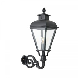 Casa Padrino Art Nouveau Applique da Esterno 26 x 45 x H. 75 cm - Nero - Lampada da Esterno Nostalgica Resistente alle Intemperie Casa Padrino Art Nouveau Applique da Esterno 26 x 45 x H. 75 cm - Nero - Lampada da Esterno Nostalgica Resistente alle Intemperie