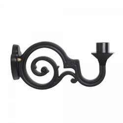Casa Padrino Art Nouveau Applique da Esterno 26 x 45 x H. 75 cm - Nero - Lampada da Esterno Nostalgica Resistente alle Intemperie Casa Padrino Art Nouveau Applique da Esterno 26 x 45 x H. 75 cm - Nero - Lampada da Esterno Nostalgica Resistente alle Intemperie