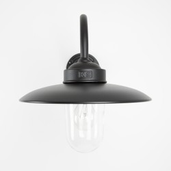 Casa Padrino Art Nouveau Applique da Esterno 31 x 54 x H. 35 cm - Nero - Lampada da Esterno Nostalgica Resistente alle Intemperie