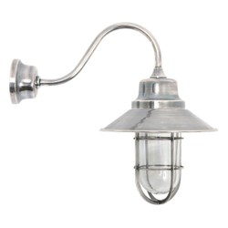 Casa Padrino Art Nouveau Lampada da Cortile 21 x 37 x H. 32 cm - Argento - Lampada da Esterno Nostalgica Resistente alle Intemperie Casa Padrino Art Nouveau Lampada da Cortile 21 x 37 x H. 32 cm - Argento - Lampada da Esterno Nostalgica Resistente alle Intemperie