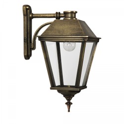 Casa Padrino Art Nouveau Applique da Esterno 22 x 33 x H. 46 cm - Bronzo - Lampada da Esterno Nostalgica Resistente alle Intemperie Casa Padrino Art Nouveau Applique da Esterno 22 x 33 x H. 46 cm - Bronzo - Lampada da Esterno Nostalgica Resistente alle Intemperie