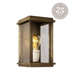 Casa Padrino Art Nouveau Aplique de Exterior 15 x 15 x H. 24 cm - Bronce - Lámpara de Exterior Nostálgica Resistente a la Intemperie