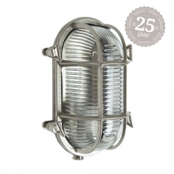 Casa Padrino Art Nouveau Lámpara Náutica 14 x 10 x H. 21 cm - Níquel - Lámpara de Exterior Nostálgica Resistente a la Intemperie Casa Padrino Art Nouveau Lámpara Náutica 14 x 10 x H. 21 cm - Níquel - Lámpara de Exterior Nostálgica Resistente a la Intemperie