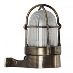 Casa Padrino Art Nouveau Lámpara Náutica 9 x 12 x H. 15 cm - Bronce - Lámpara de Exterior Nostálgica Resistente a la Intemperie Casa Padrino Art Nouveau Lámpara Náutica 9 x 12 x H. 15 cm - Bronce - Lámpara de Exterior Nostálgica Resistente a la Intemperie