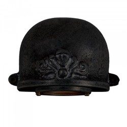 Casa Padrino Art Nouveau Lampada Nautica 11 x 7 x H. 9 cm - Argento - Lampada da Esterno Nostalgica Resistente alle Intemperie