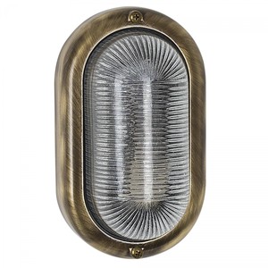Casa Padrino Art Nouveau Lampe de Marine 12 x 8 x H. 20 cm - Bronze - Luminaire d'Extérieur Nostalgique Résistant aux Intempéries