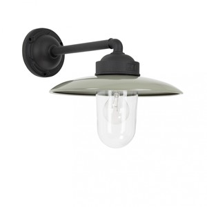 Casa Padrino Art Nouveau Applique Extérieure 31 x 42 x H. 35 cm - Noir - Luminaire d'Extérieur Nostalgique Résistant aux Intempéries