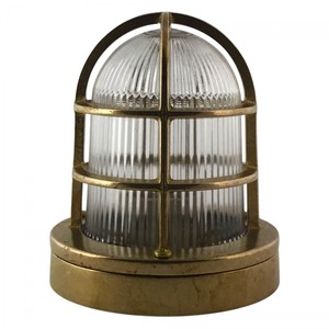 Casa Padrino Art Nouveau Lampe de Marine 14 x H. 18 cm - Bronze - Luminaire d'Extérieur Nostalgique Résistant aux Intempéries