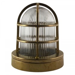 Casa Padrino Art Nouveau Lampada Nautica 14 x H. 18 cm - Bronzo - Lampada da Esterno Nostalgica Resistente alle Intemperie