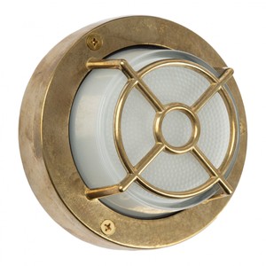 Casa Padrino Art Nouveau Lampe de Marine 14 x 7 cm - Bronze - Luminaire d'Extérieur Nostalgique Résistant aux Intempéries