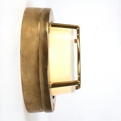 Casa Padrino Art Nouveau Lampada Nautica 14 x 7 cm - Bronzo - Lampada da Esterno Nostalgica Resistente alle Intemperie